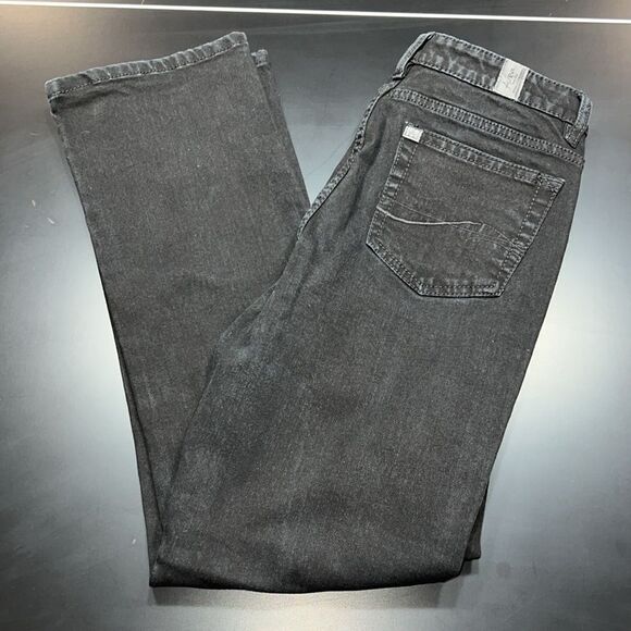 Black Long Rise Denim Jeans By Aura. Size 10 - Picture 8 of 8